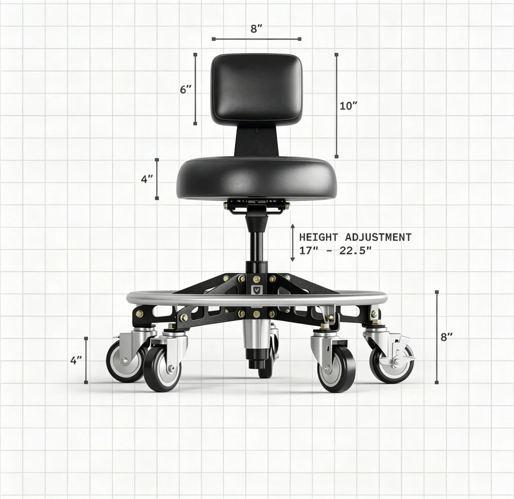 Dual-Height Professional Shop Seating Bundle
