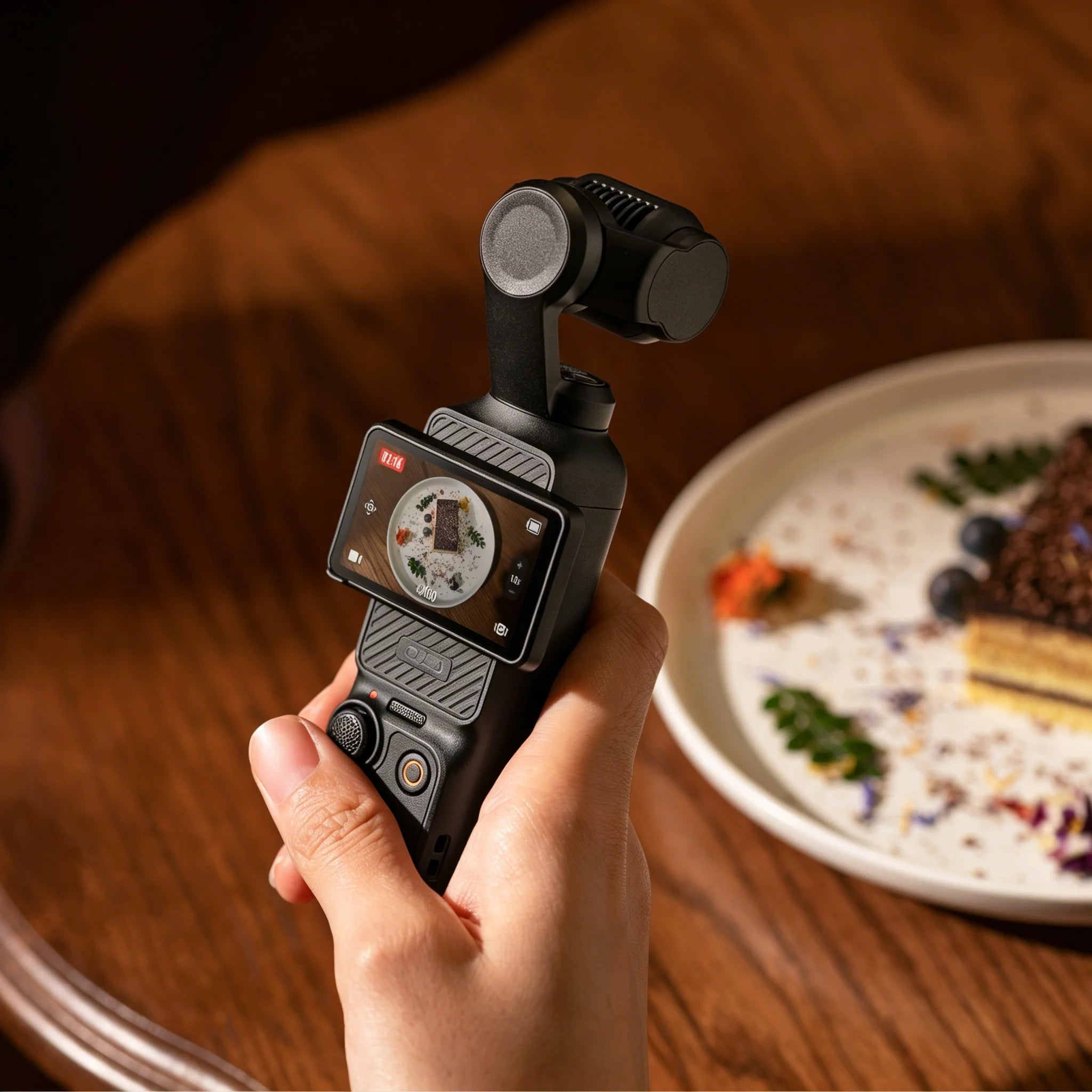 Compact 1-Inch CMOS Handheld Gimbal Camera Vlog Creator Bundle