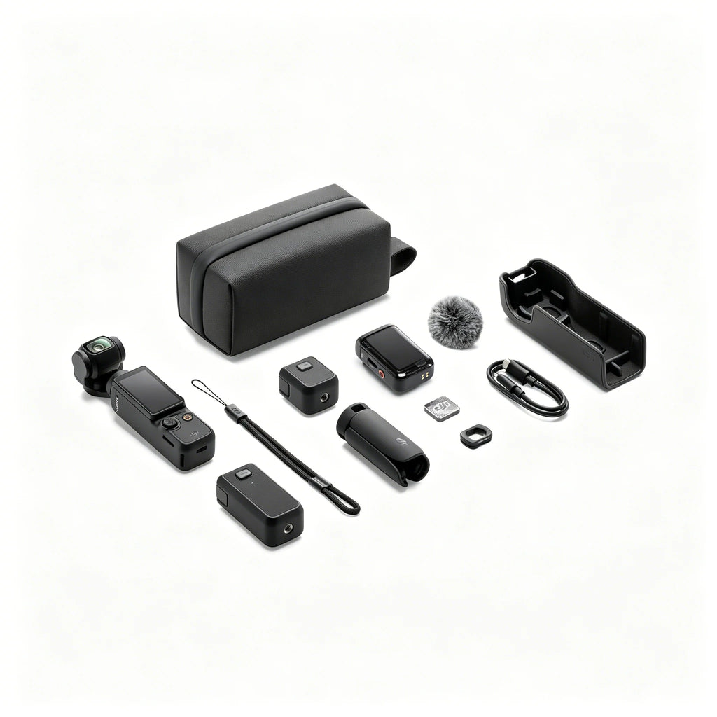 Compact 1-Inch CMOS Handheld Gimbal Camera Vlog Creator Bundle