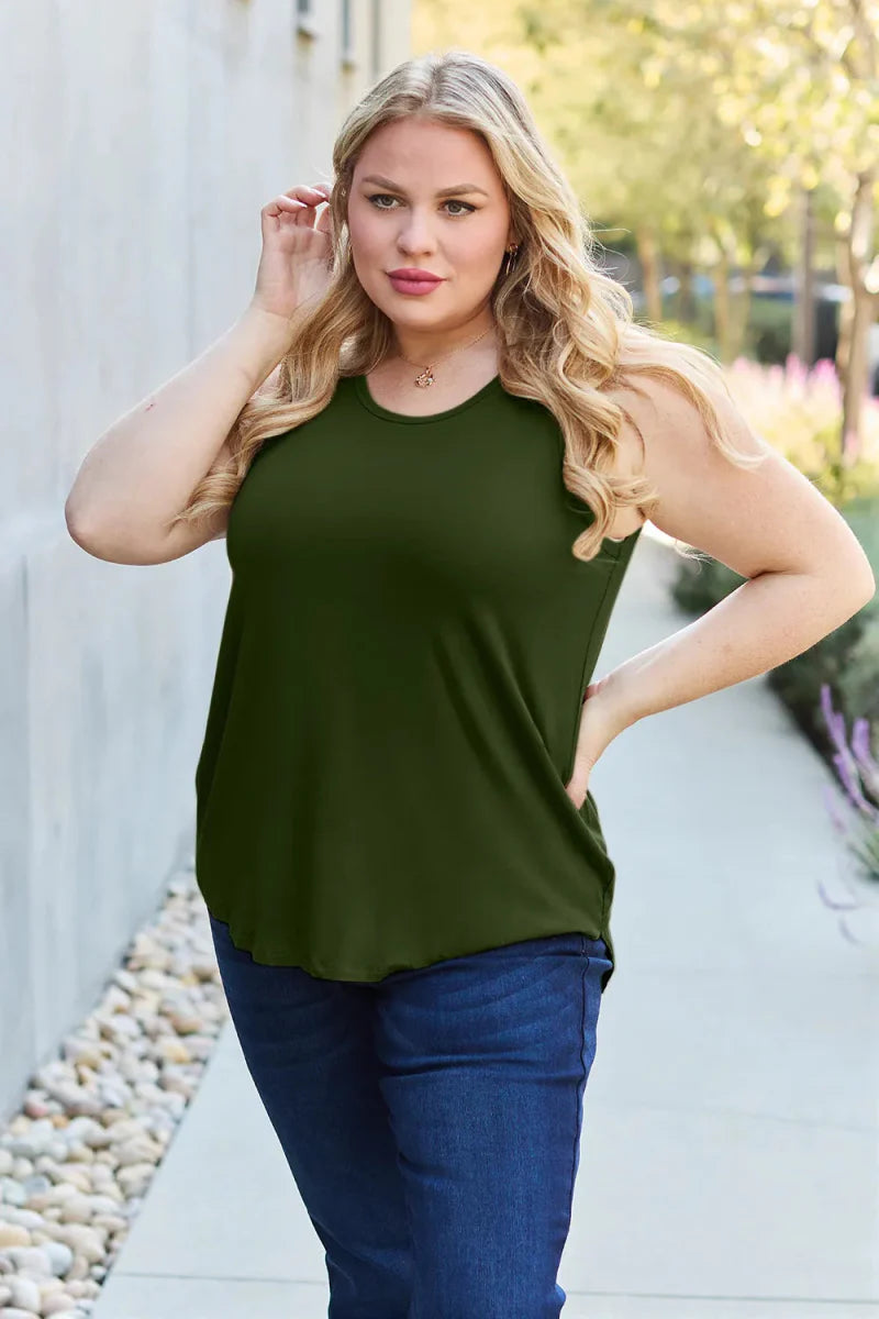 Top Basic Sleeveless Tank – Soft Stretch Comfort