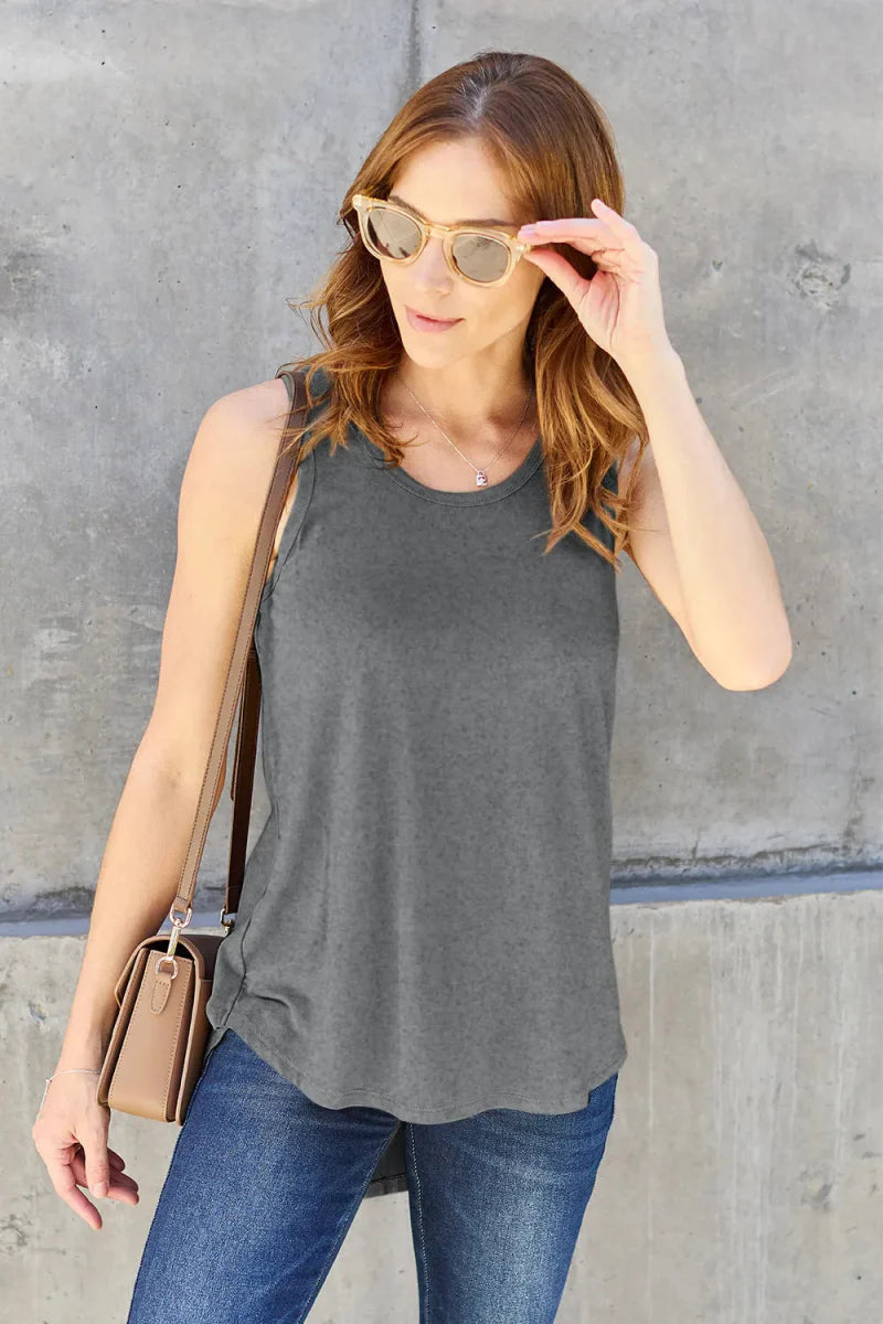 Top Basic Sleeveless Tank – Soft Stretch Comfort