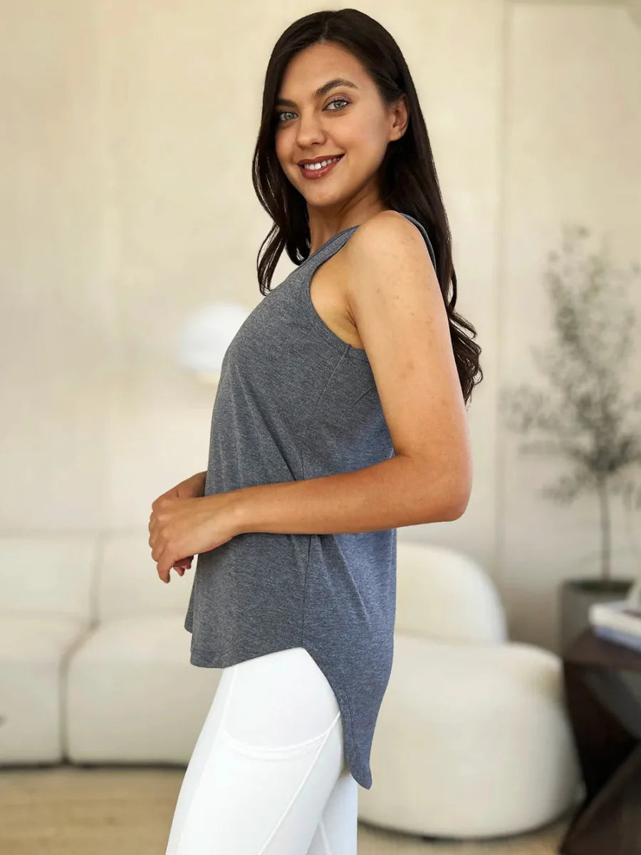 Top Basic Sleeveless Tank – Soft Stretch Comfort