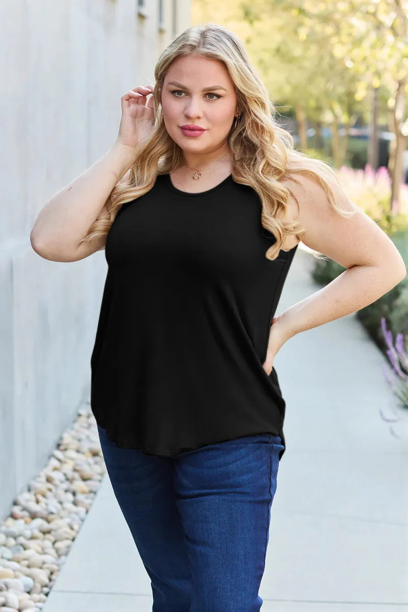 Top Basic Sleeveless Tank – Soft Stretch Comfort