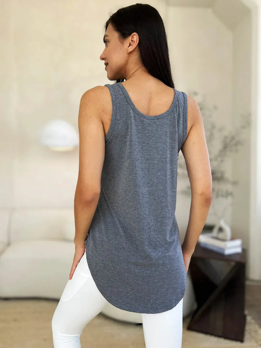 Top Basic Sleeveless Tank – Soft Stretch Comfort