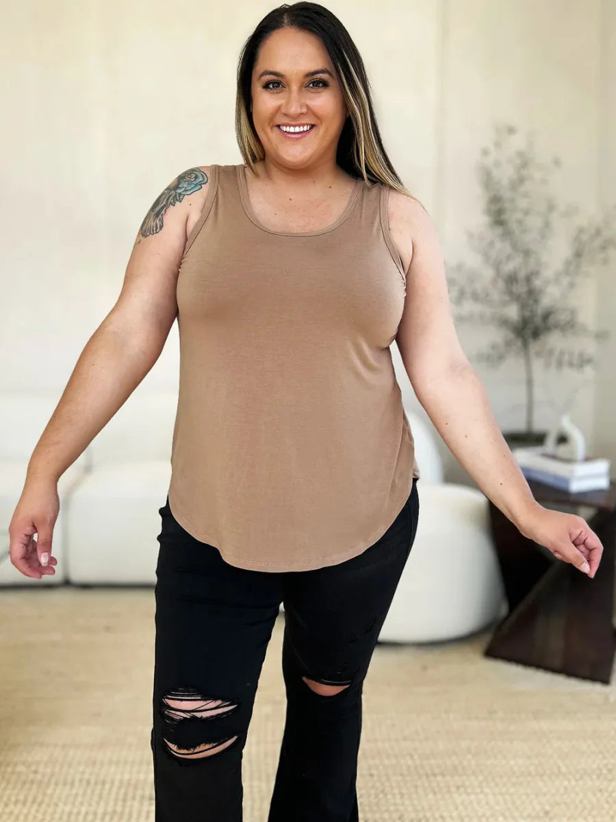 Top Basic Sleeveless Tank – Soft Stretch Comfort