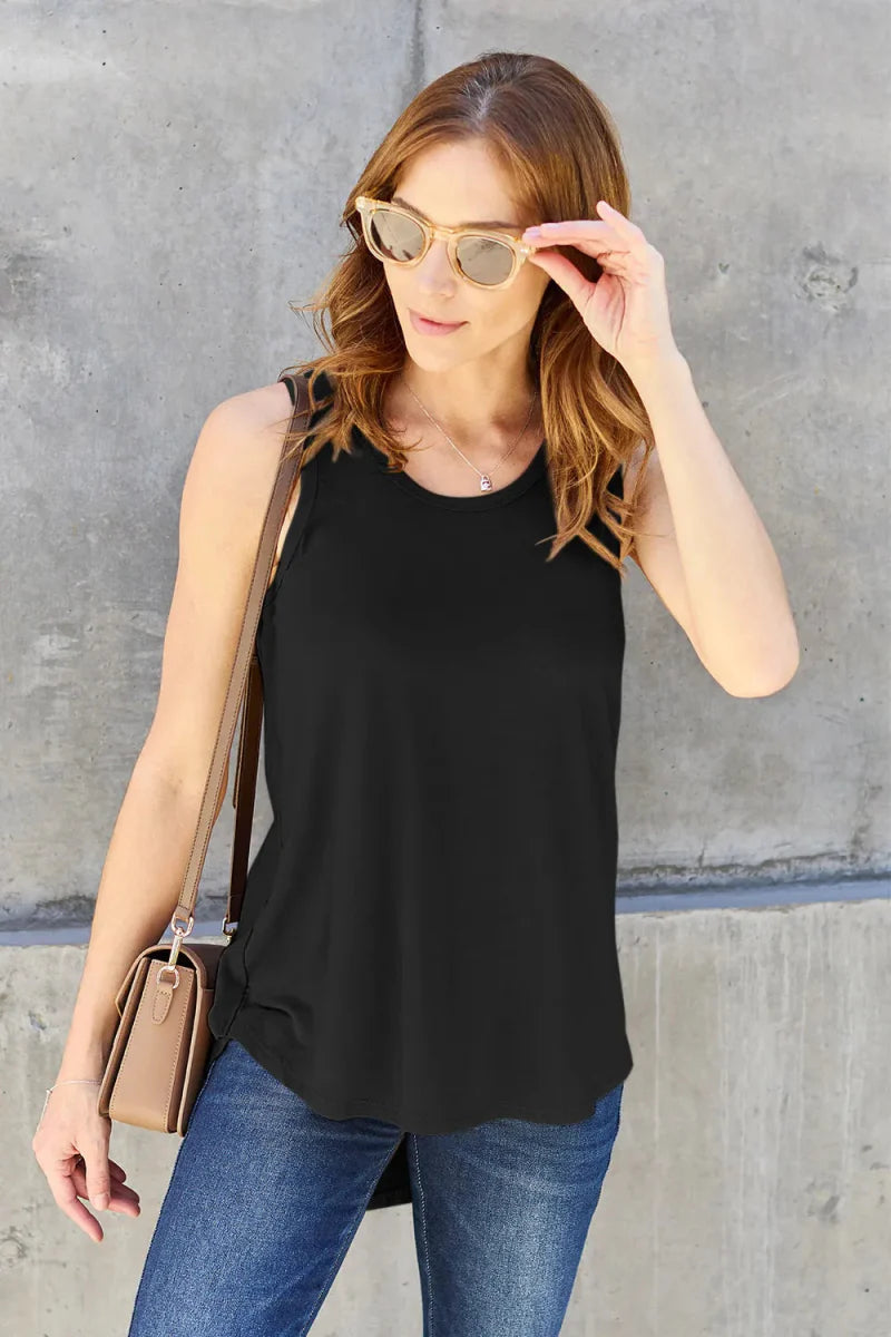 Top Basic Sleeveless Tank – Soft Stretch Comfort
