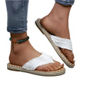 Sandals Canvas thong for casual comfort – flat slip-ons