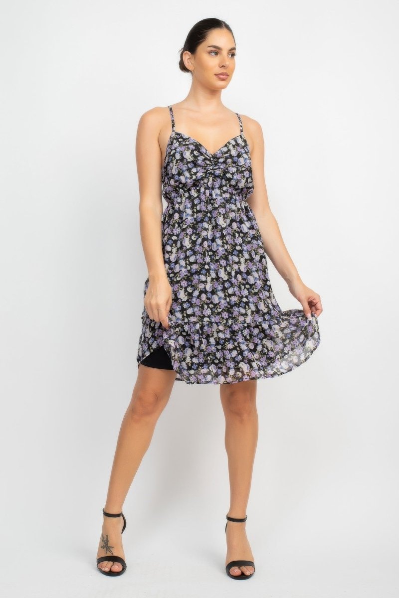 Dress Floral Mini Polyester for Brunch & Date Nights
