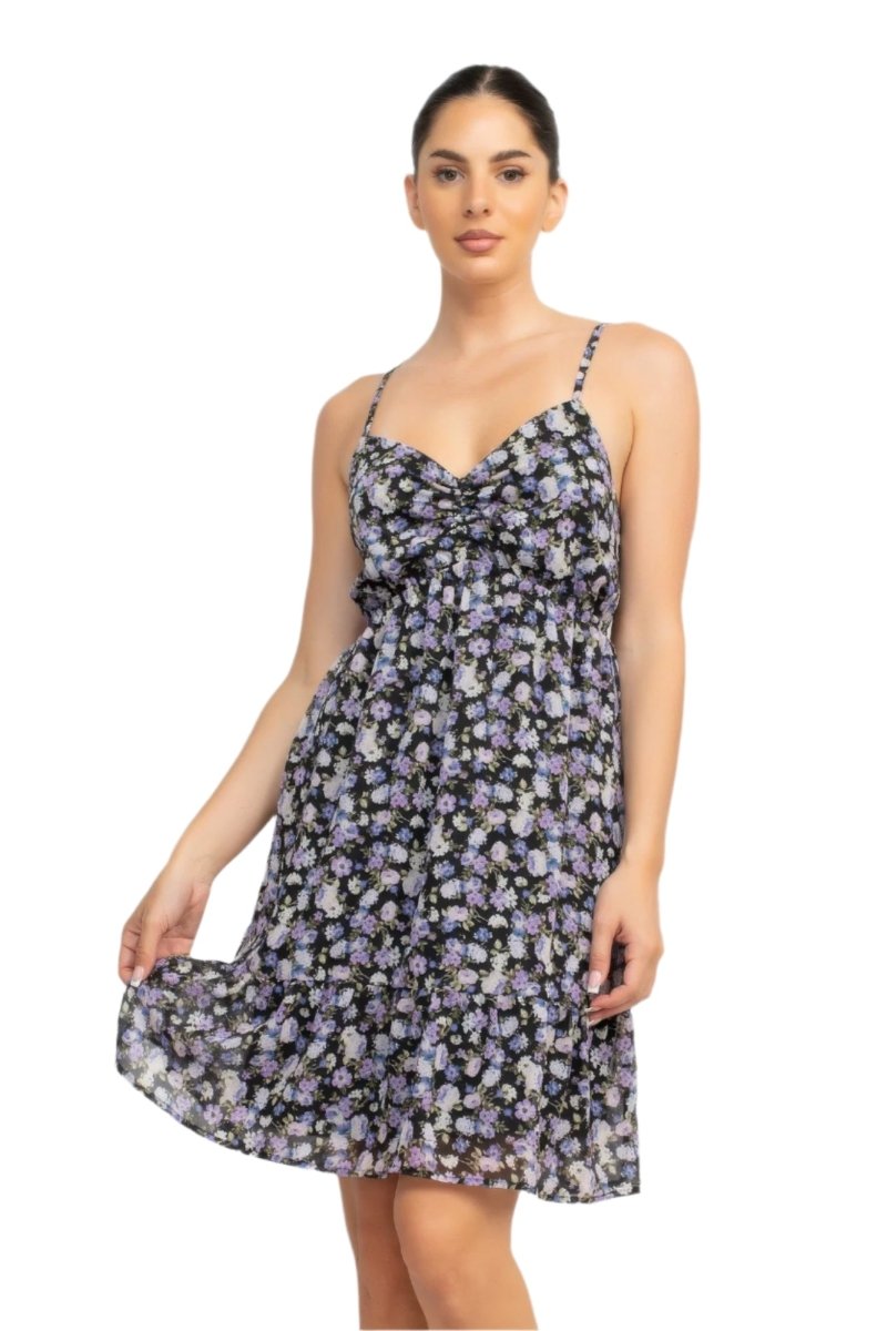 Dress Floral Mini Polyester for Brunch & Date Nights