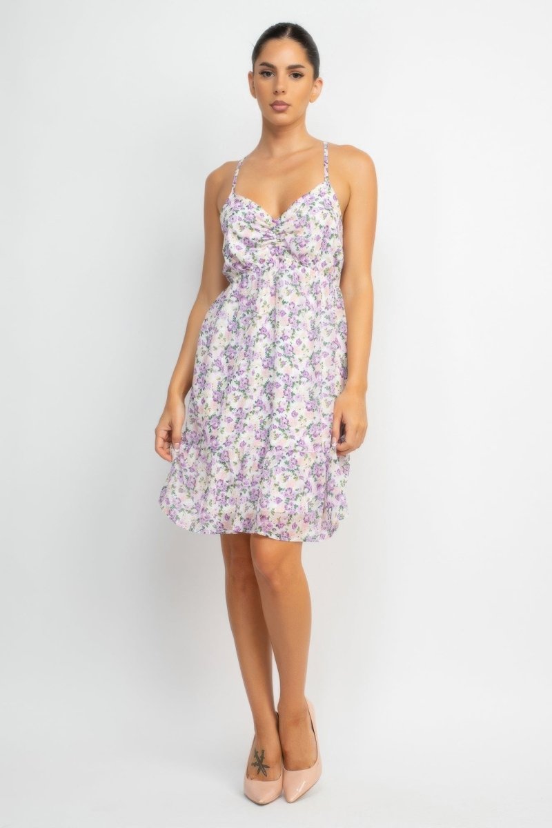 Dress Floral Mini Polyester for Brunch & Date Nights