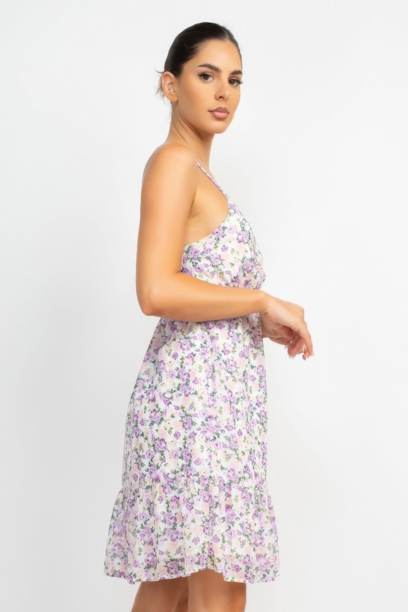 Dress Floral Mini Polyester for Brunch & Date Nights