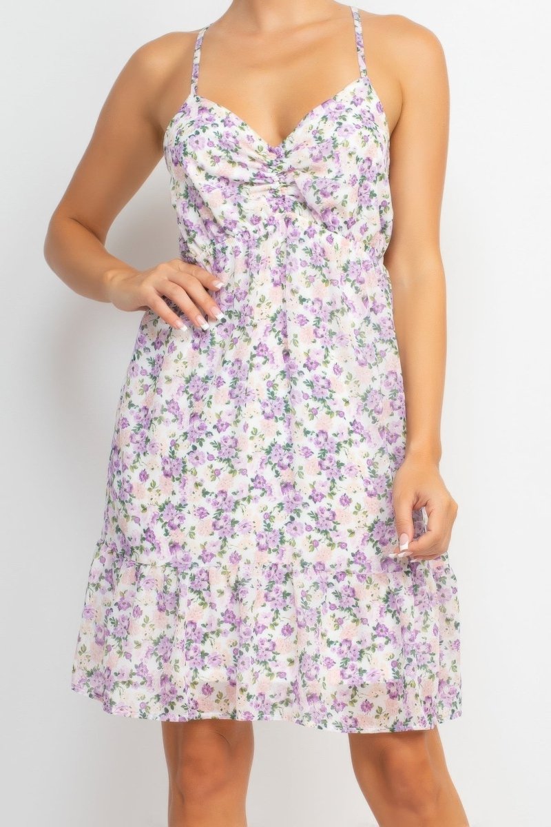Dress Floral Mini Polyester for Brunch & Date Nights