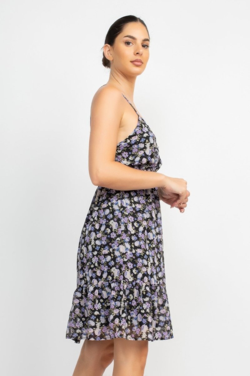 Dress Floral Mini Polyester for Brunch & Date Nights