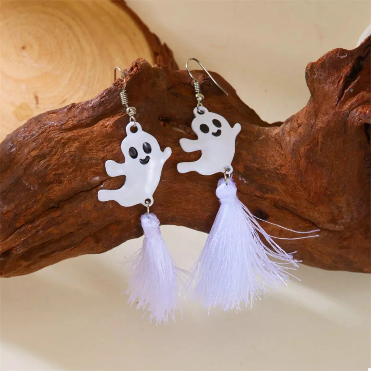 Earrings Halloween Ghost Pumpkin Dangle Gold-Plated Fall