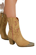 Heels Embroidered Cut-Out Western High Boots – 3” Heel