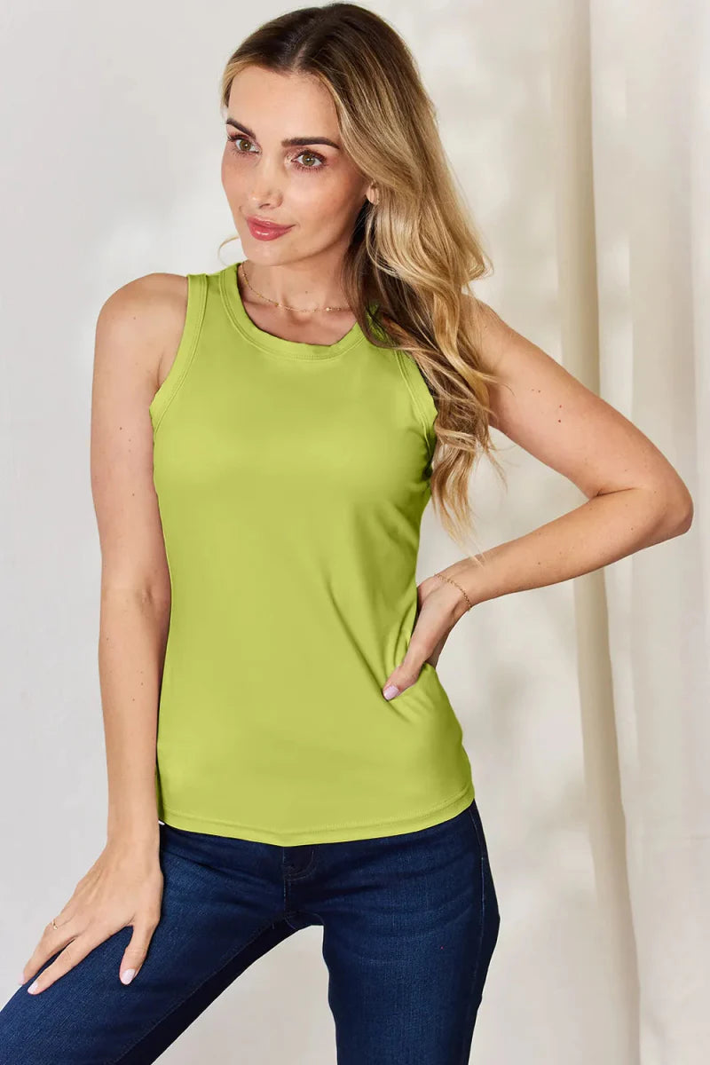 Top Essential Fitted Sleeveless Basic Tank