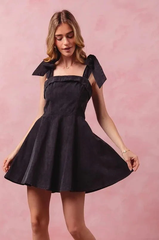 Dress Fit and Flare Washed Gameday
