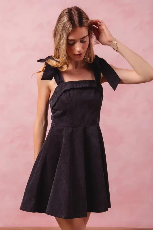 Dress Fit and Flare Washed Gameday