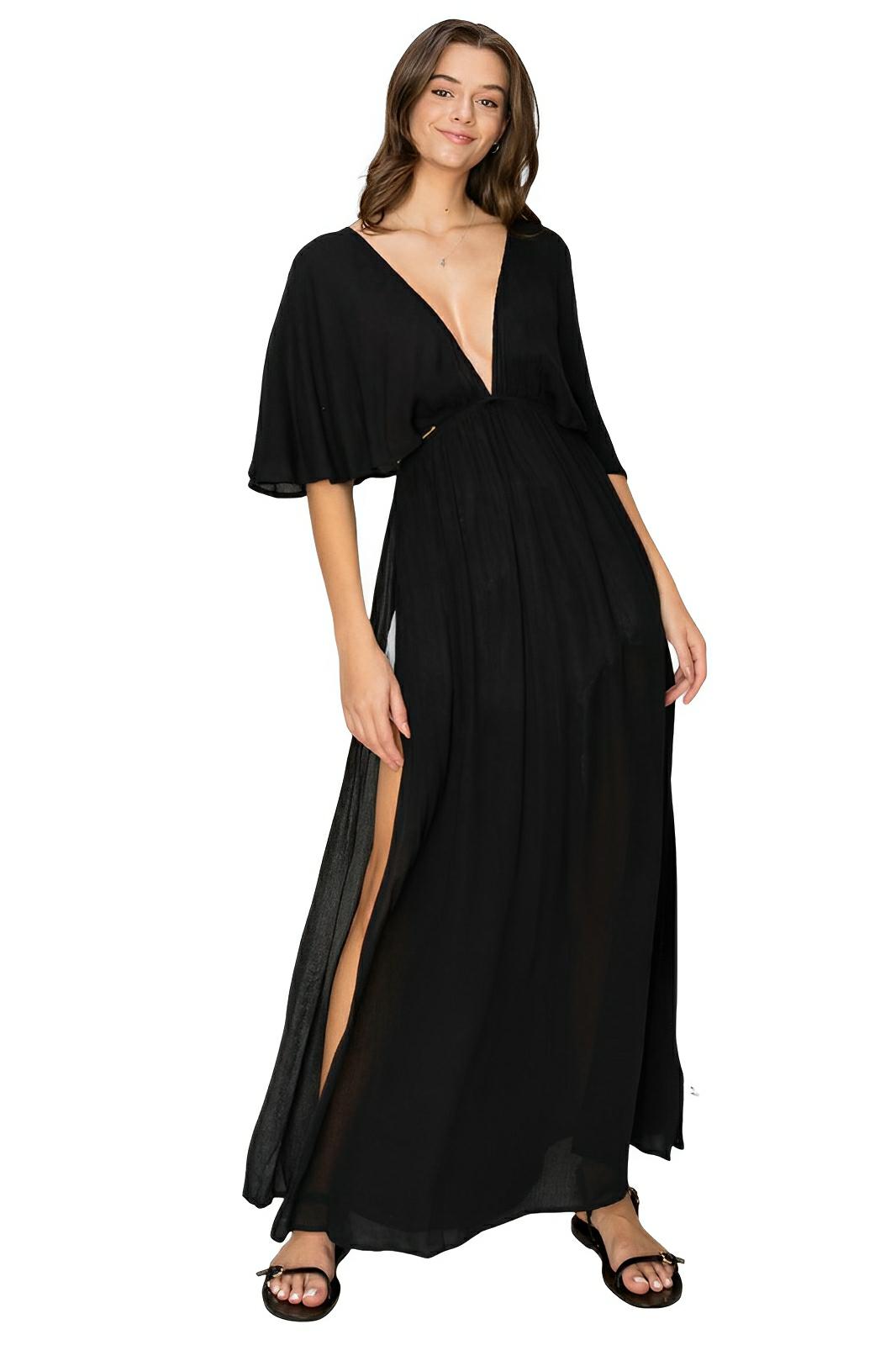 Dress HYFVE Tie Back Maxi Split Cover Up