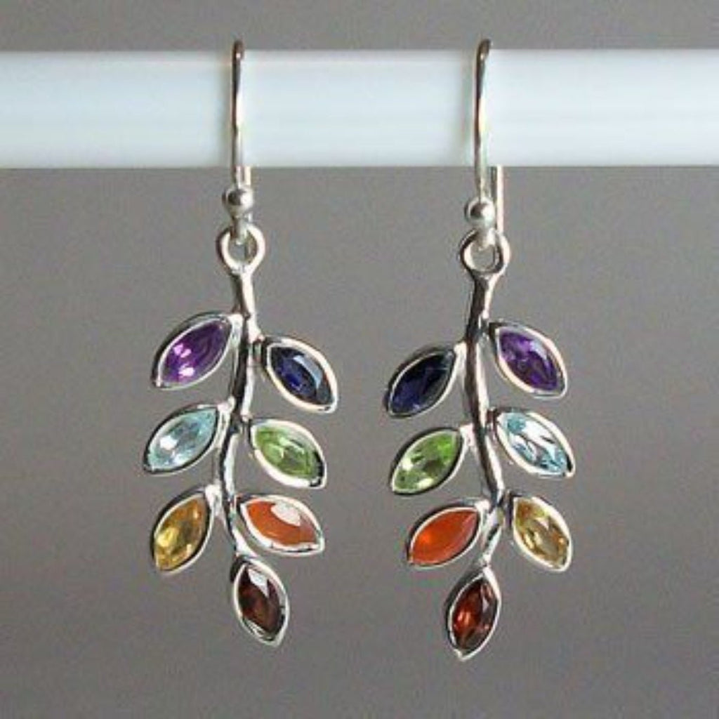 Earrings Leaf Shape Alloy