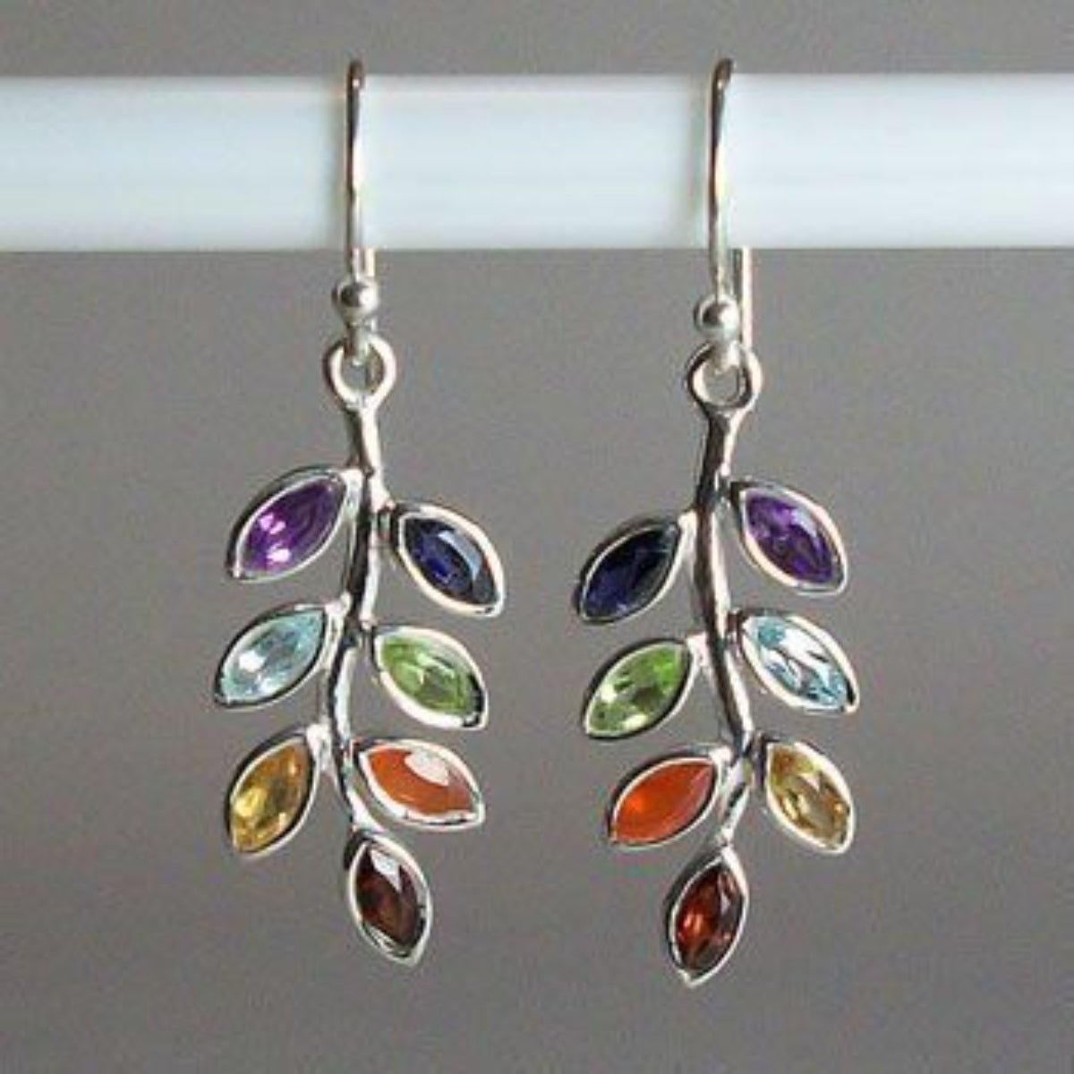 Earrings Leaf Shape Alloy