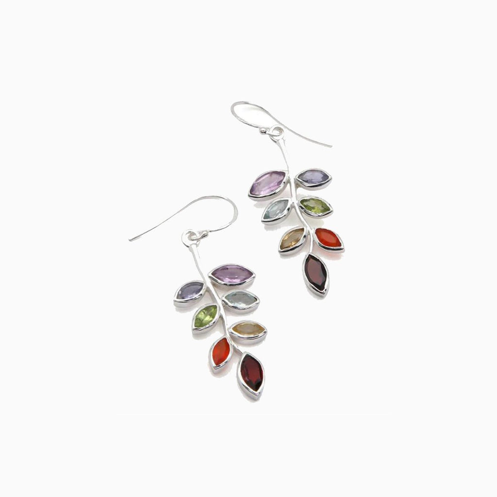 Earrings Leaf Shape Alloy