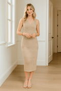 Dress Lurex Crochet with Elegant Inner Lining for Events