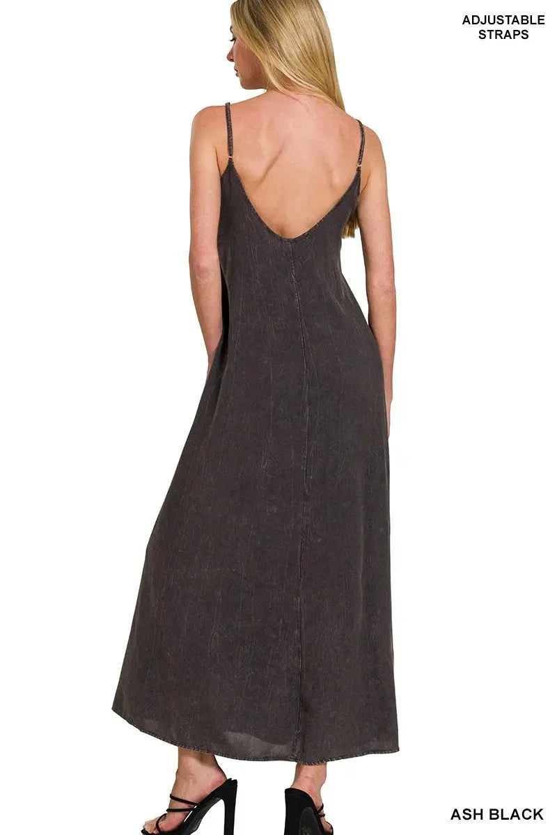 Dress Mineral Washed Rayon Challis Cami
