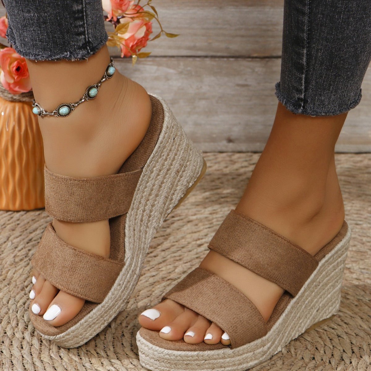 Sandals Open Toe Wedge