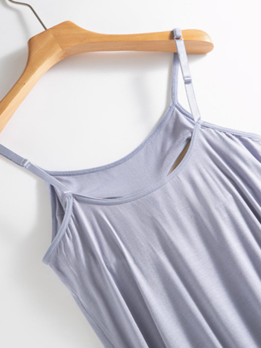 Dress Scoop Neck Midi Cami with Bra