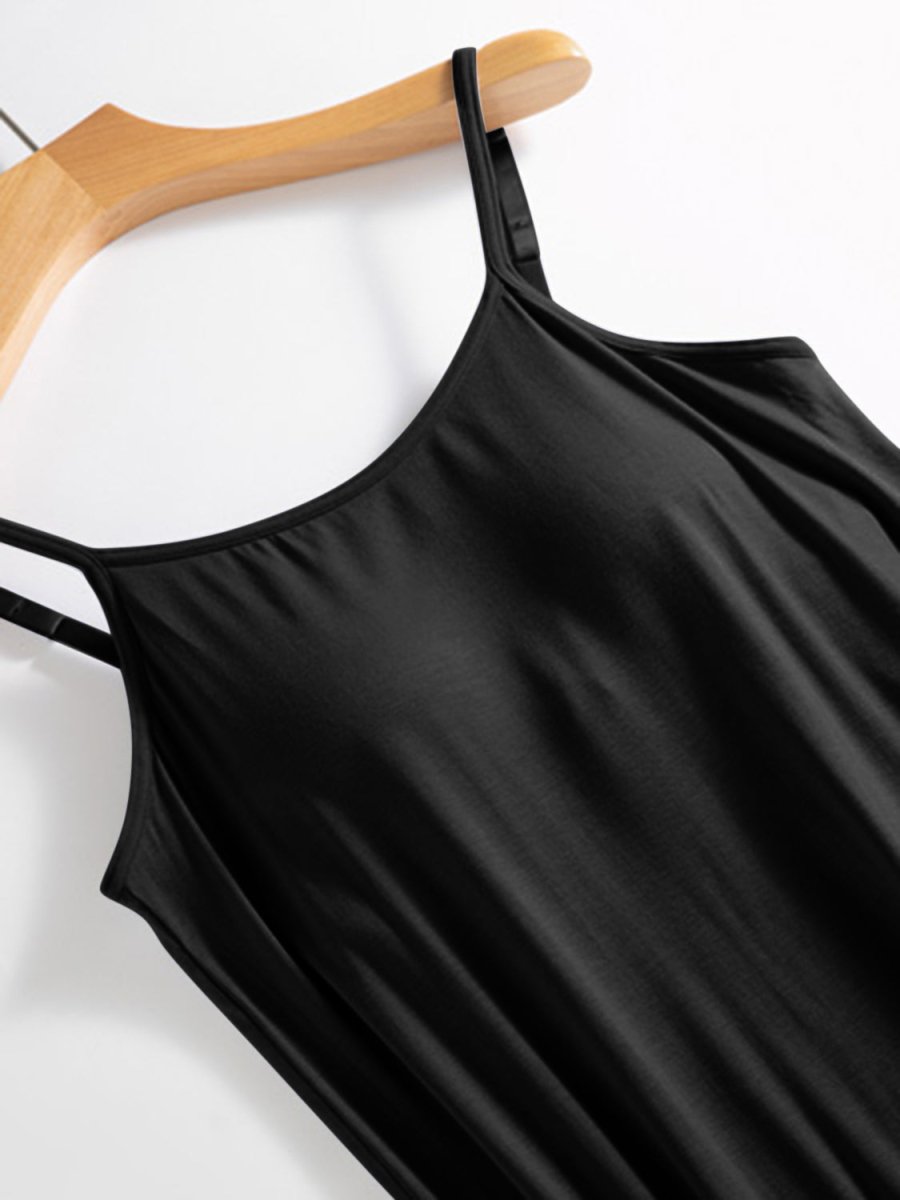 Dress Scoop Neck Midi Cami with Bra