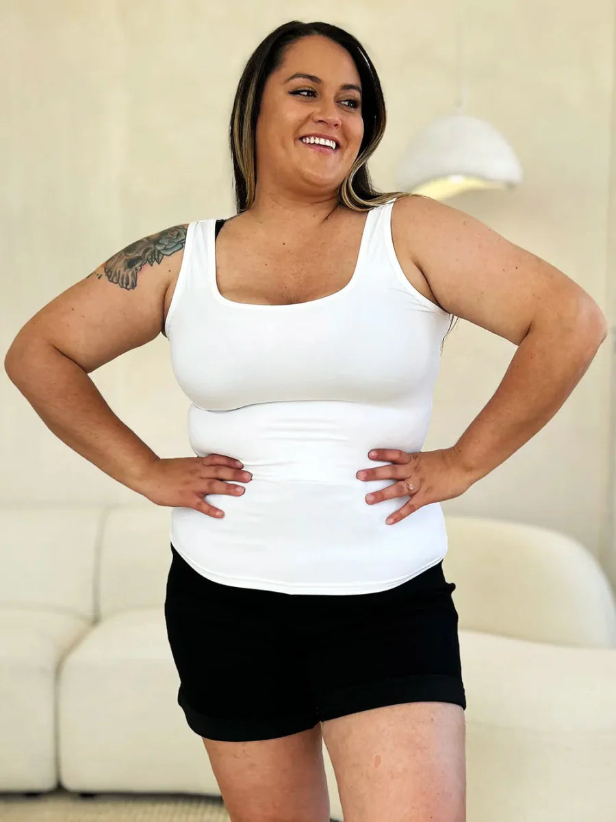 Sleeveless Fitted Work Top for Women – Layering Camisole Tank