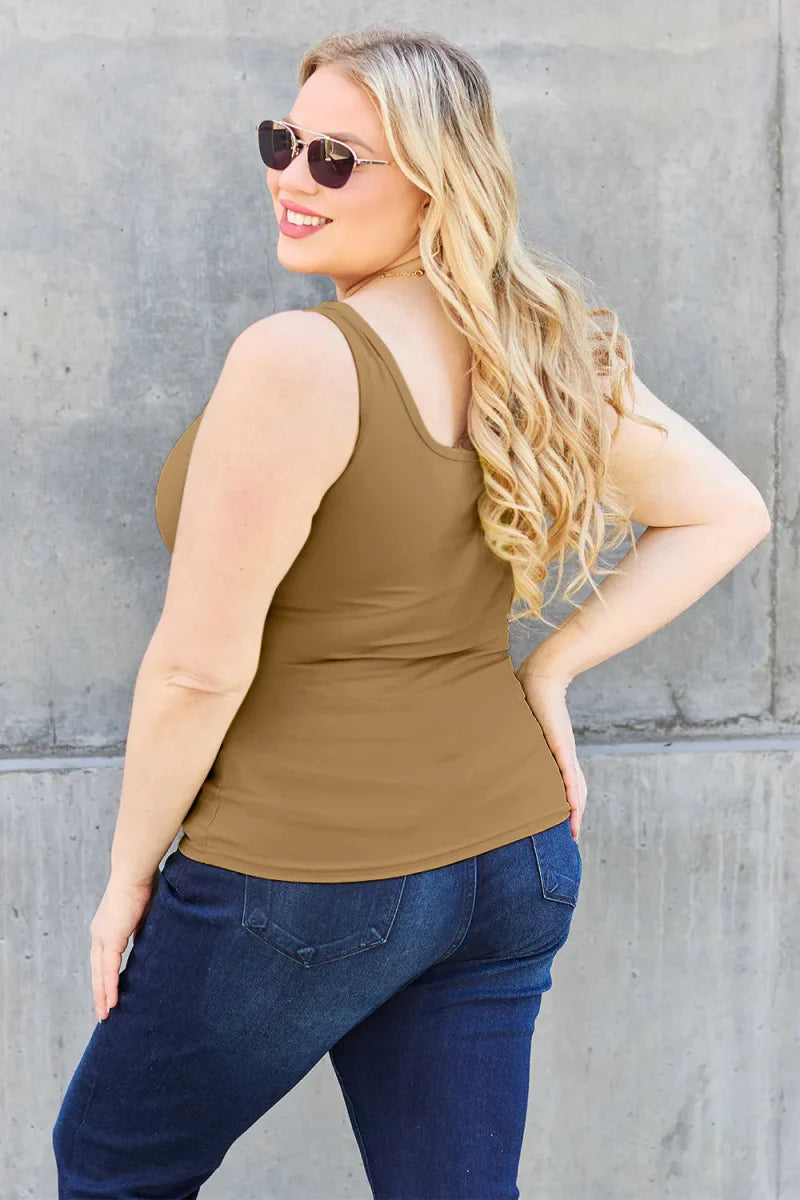 Sleeveless Fitted Work Top for Women – Layering Camisole Tank