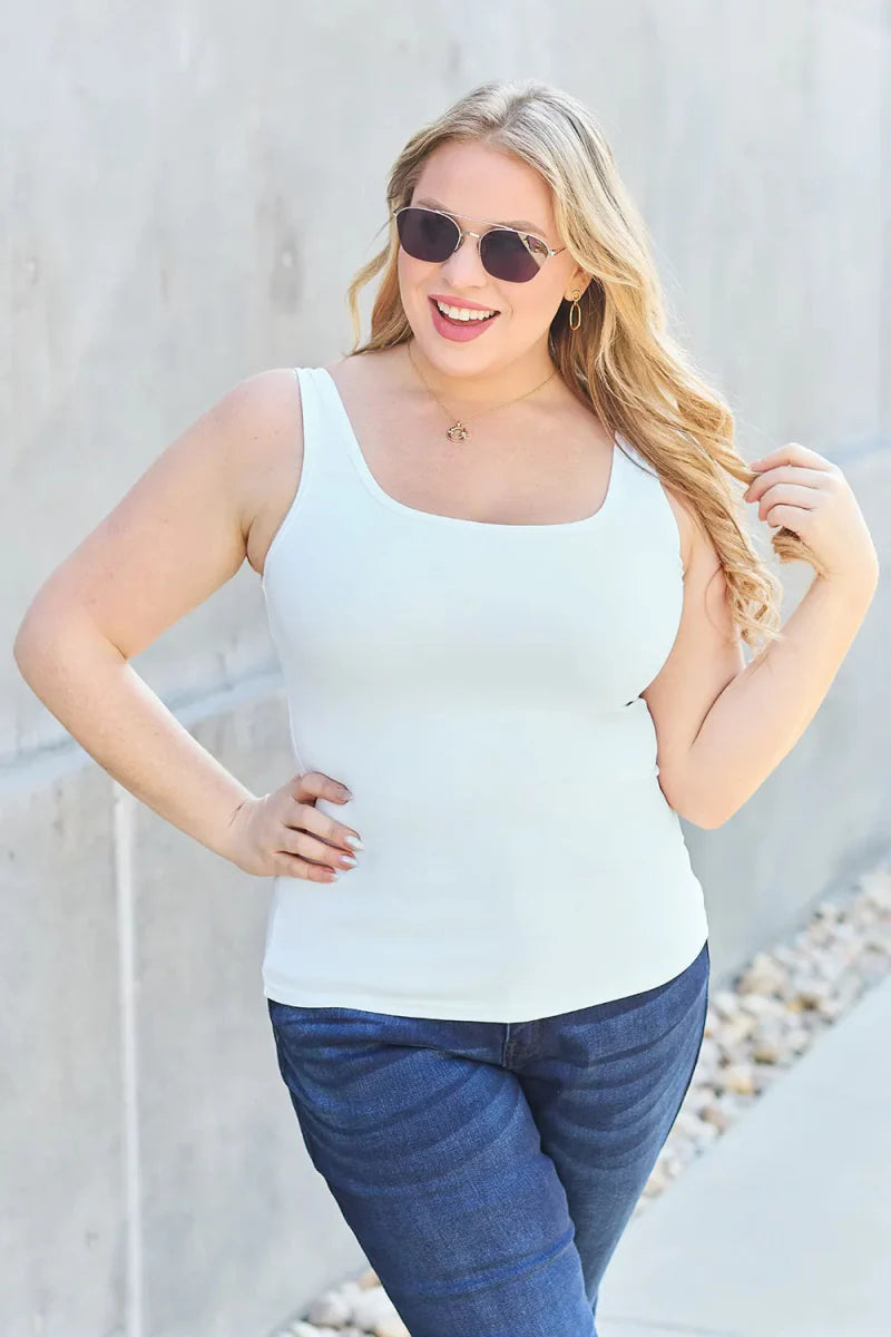 Sleeveless Fitted Work Top for Women – Layering Camisole Tank