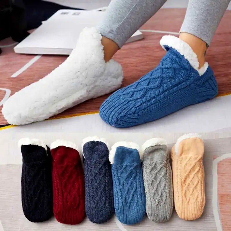Thermal Non-Slip Socks - Cozy Fleece Lined Winter Women's Home Comfort