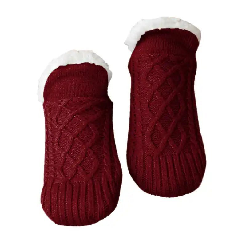 Thermal Non-Slip Socks - Cozy Fleece Lined Winter Women's Home Comfort