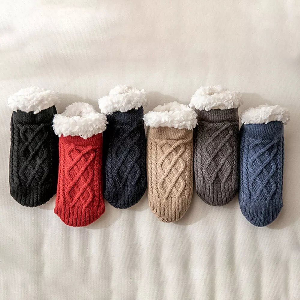 Thermal Non-Slip Socks - Cozy Fleece Lined Winter Women's Home Comfort